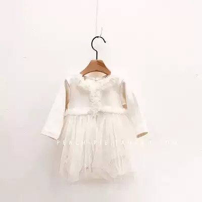 Spot high-end {PeachPie-baby} Korean baby children's clothing Super fairy net gauze baby girl Climbing 115