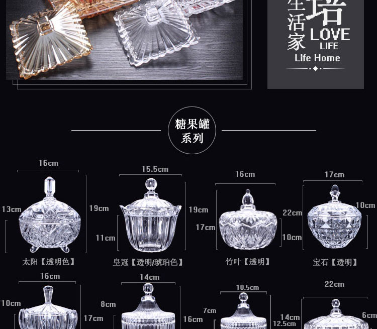 Phong cách châu Âu bao gồm kẹo thủy tinh jar cà phê trà lưu trữ jar sáng tạo lớn bàn cà phê trang trí trái cây khô hộp snack tấm - Cà phê bình pha cà phê moka điện