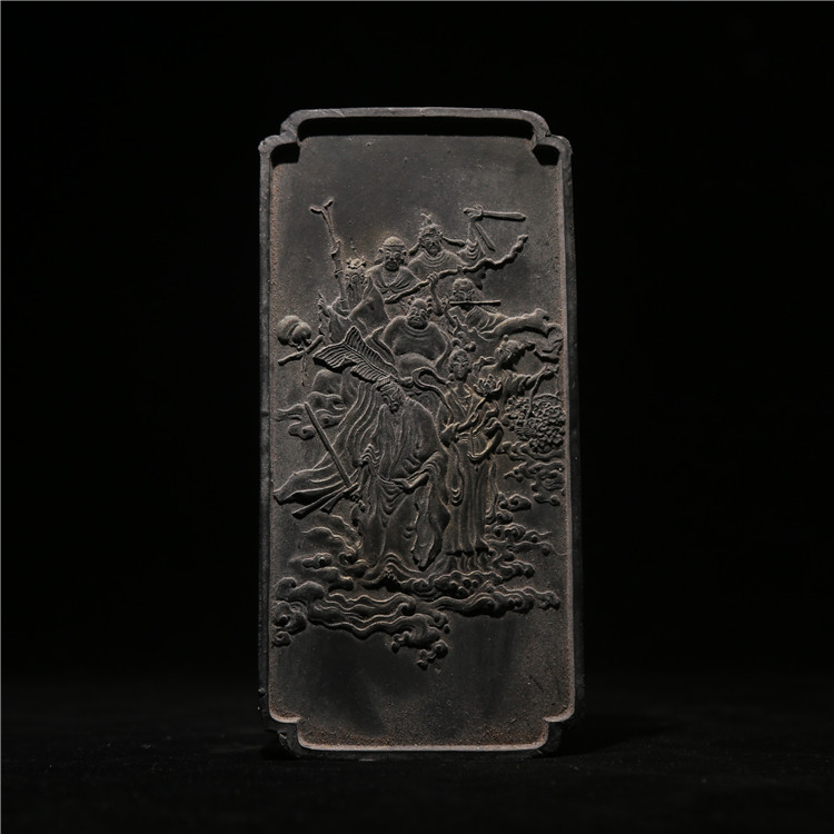 12 two pieces of smoked ink modern Chen ink Old ink room Four Treasure Emblem ink ink block Ink ingots Practical Old Ink