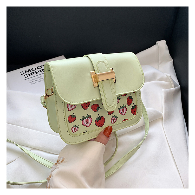 Women's Small Pu Leather Fruit Strawberry Cute Streetwear Square Magnetic Buckle Shoulder Bag display picture 65