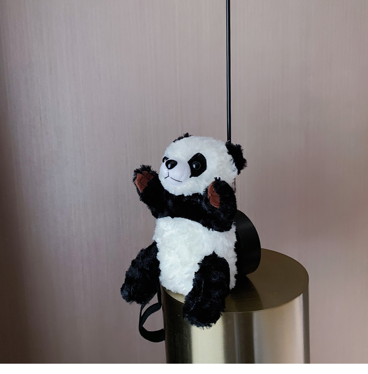 Femmes Moyen Coton Panda Mignon Profilé Fermeture Éclair Sac Bandoulière display picture 14