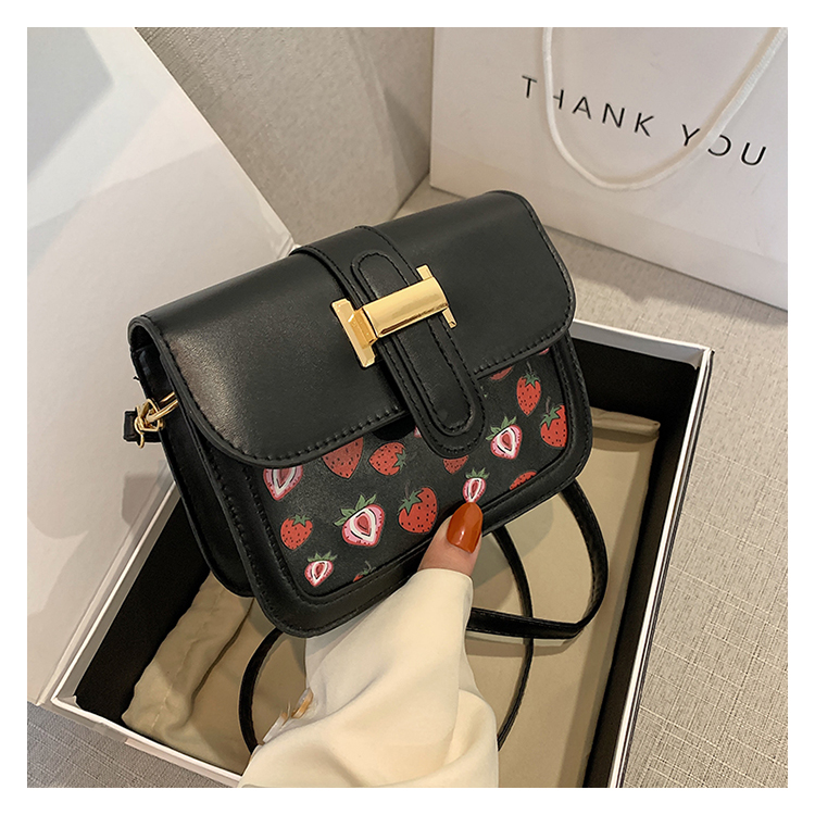 Women's Small Pu Leather Fruit Strawberry Cute Streetwear Square Magnetic Buckle Shoulder Bag display picture 42
