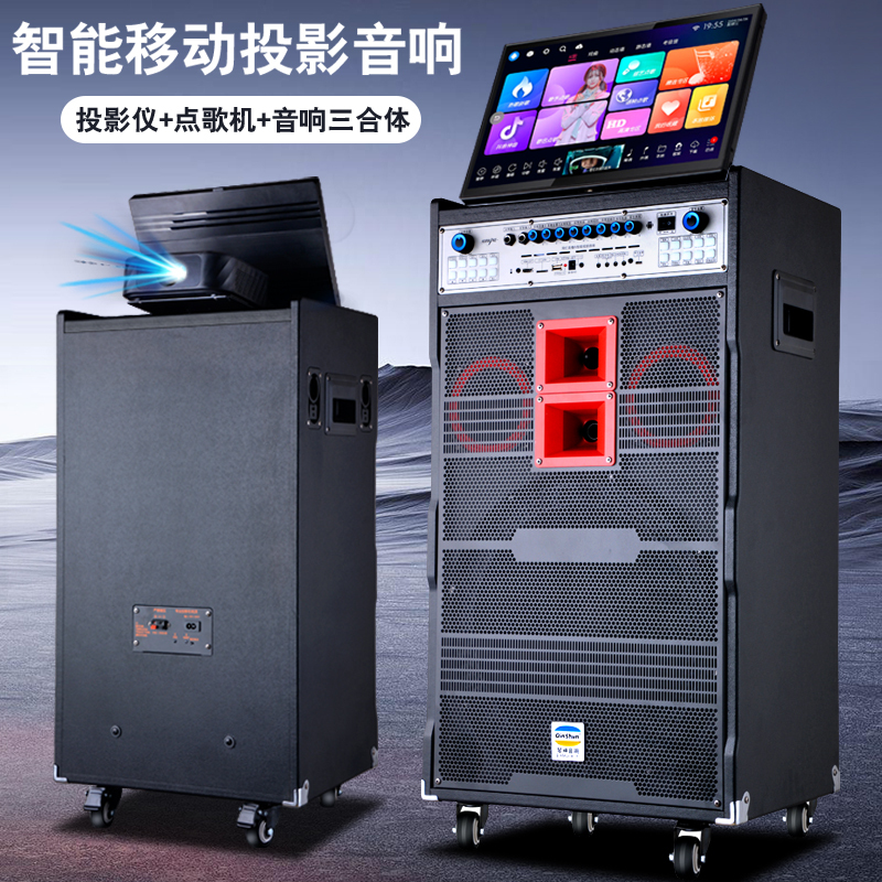 Daimai High-Volume Projector Line Array Speaker High-Power Square Dance High-Definition Projection Outdoor Ktv Karaoke Machine