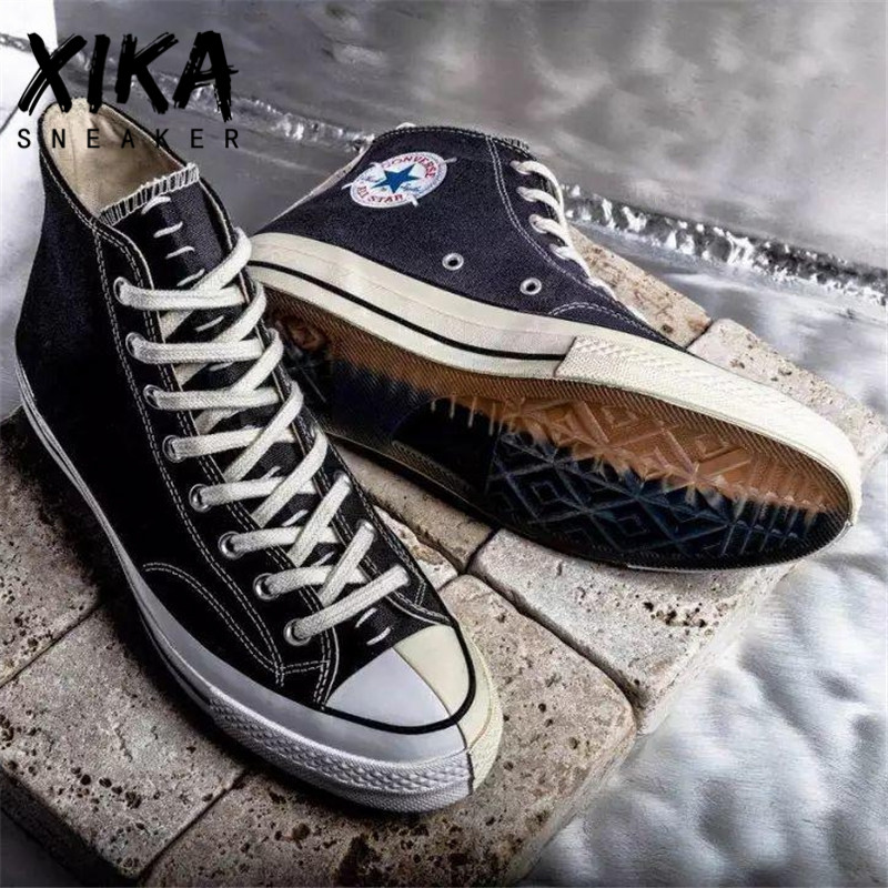 Converse CONVERSE 1970S giày vải pha lê khảm đen và trắng dưới đáy giày 164555C / 164556C - Plimsolls giày converse