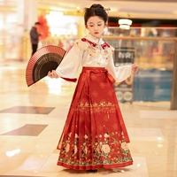 Красный комплект из жемчуга, воротник, ожерелье, в цветочек