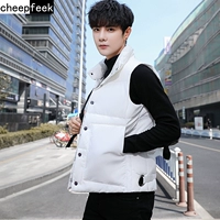 Vest nam phiên bản Hàn Quốc cá tính của áo khoác hoang dã mùa đông áo vest mỏng xu hướng áo vest cotton cotton dày ấm áp áo blazer nam