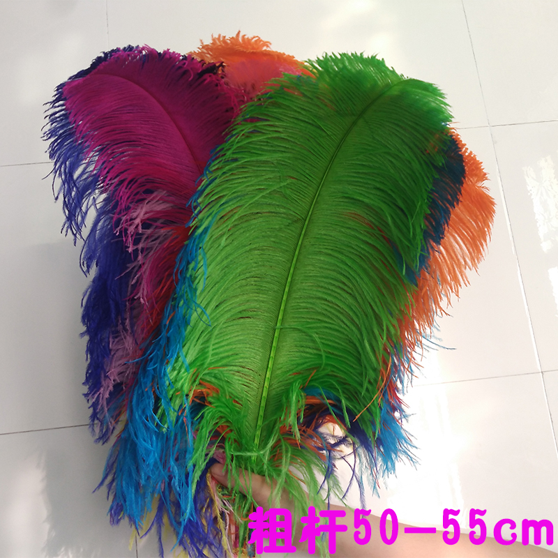 50-55 cm thick rod wide hairy flower ostrich feather wedding bar ktv decoration clothing accessories DIY accessories