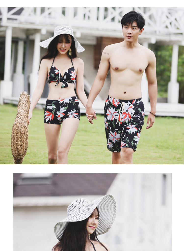Cặp đôi đồ bơi kỳ nghỉ mới đồ bơi một mảnh áo tắm ngực nhỏ bằng thép tấm tập hợp quần bơi kích thước lớn quần bơi nữ 	đồ đôi đi biển dep	