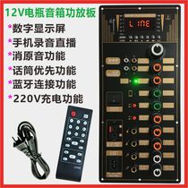 12V battery 220V high power square dance Bluetooth amplifier board portable lever mobile speaker DSP amplifier board