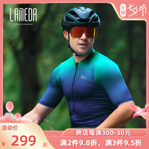 Lamparda tight fit new professional road car riding short sleeve mens summer bike clothes bike-shirts equipped