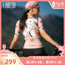 Lamparda 2022 new summer bike ride with short sleeve blouse highway male and female bike mountain clothes