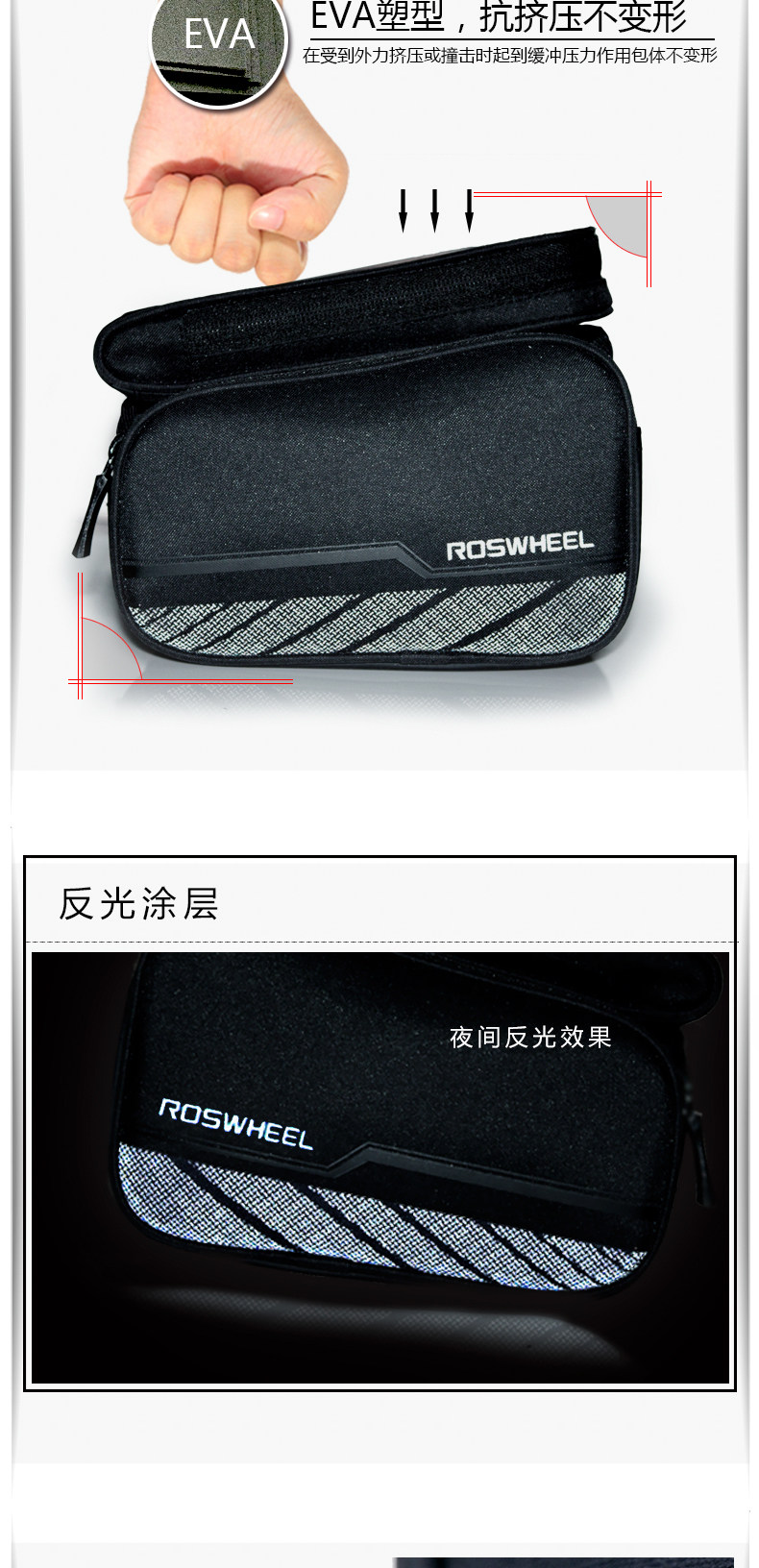 Sacoche pour vélo mixte ROSWHEEL - Ref 2212954 Image 25