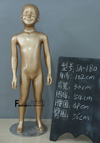 High-end fashion childrens model props Golden childrens clothing display model rack Clothing store child model FRP