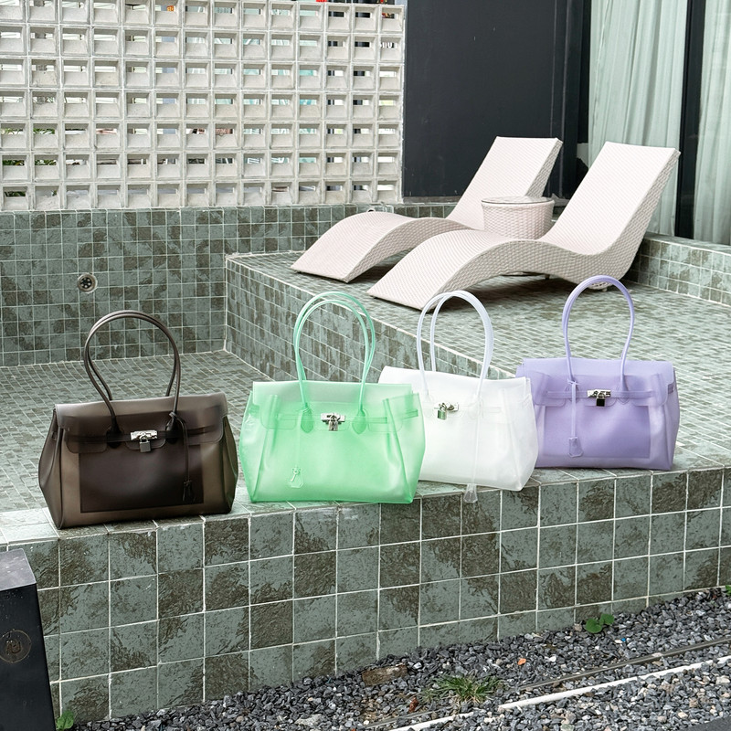 Japanese Genuine Jellyfirkin Handbag Tpu Transparent Jelly Bag Kiikii Same Style Tote Bag Shoulder Bag