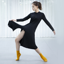  Personality modern dance practice clothes Autumn and winter new dance clothes classical dance long dress slim adult modal performance clothes