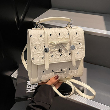 Amy rabbit women's bag 2025 new trendy niche design texture commuting versatile sweet and cute backpack