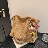 艾米兔 Универсальная вместительная и большая ретро сумка на одно плечо