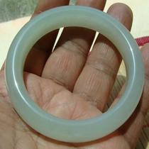 (Self-produced and sold) (Jade material is warm and delicate) Qinghai Jade (greenish-white to white material)--Bracelet--9#