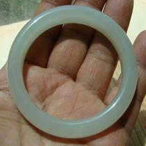 (Self-produced and sold) (Jade material is warm and delicate) Qinghai Jade (greenish-white to white material)--Bracelet--8#