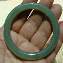 (Product handling - the jade material is cracked - mind taking photos with caution) Qinghai Jade (Lake Green and Clear Water) Bracelet - 11#