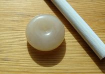 (Grateful feedback) Qinghai Jade (Yiniugou Light Sugar Old Material)----Baby Safety Button----53#