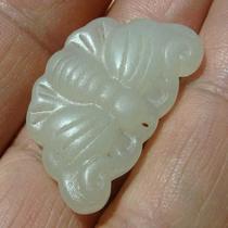 (Welfare in the store) (Jade material is warm and moist) Qinghai Jade (green and white material)----Small butterfly pendant