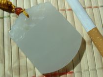 (Jade material is warm and moist) (Versatile) Qinghai Jade (Yiniugou old material-light sugar white jade)-Pingan brand-66#