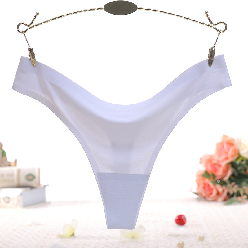 Sexy ren thong bông băng lụa một mảnh kích thước lớn cám dỗ đồ lót t quần sexy mỏng liền mạch đồ lót phụ nữ quần lọt khe siêu mỏng