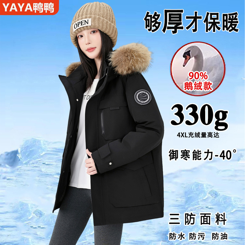 Duck Duck Northeast Extreme Cold down Jacket 2026 Winter New Thickened Goose down Parka Unisex Workwear Jacket