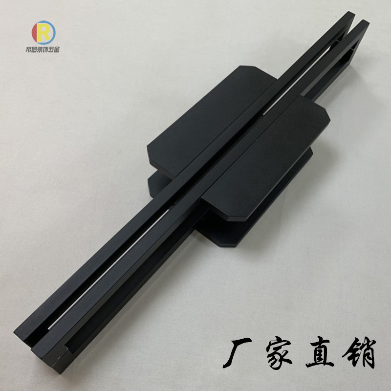 Glass door handle Stainless steel door handle Black framed door European handle Chinese wooden door handle Xiangyun