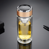 Yatai mini chunky double-layer glass water Cup heat insulation anti-drop mens and womens anti-hot 260ml small capacity customization