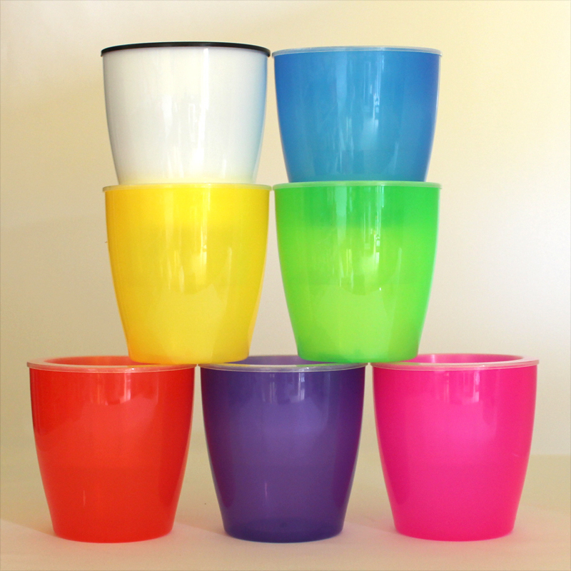 Automatic suction-free water storage flower pot sloth automatic watering resin plastic imitation ceramic colour flower pots