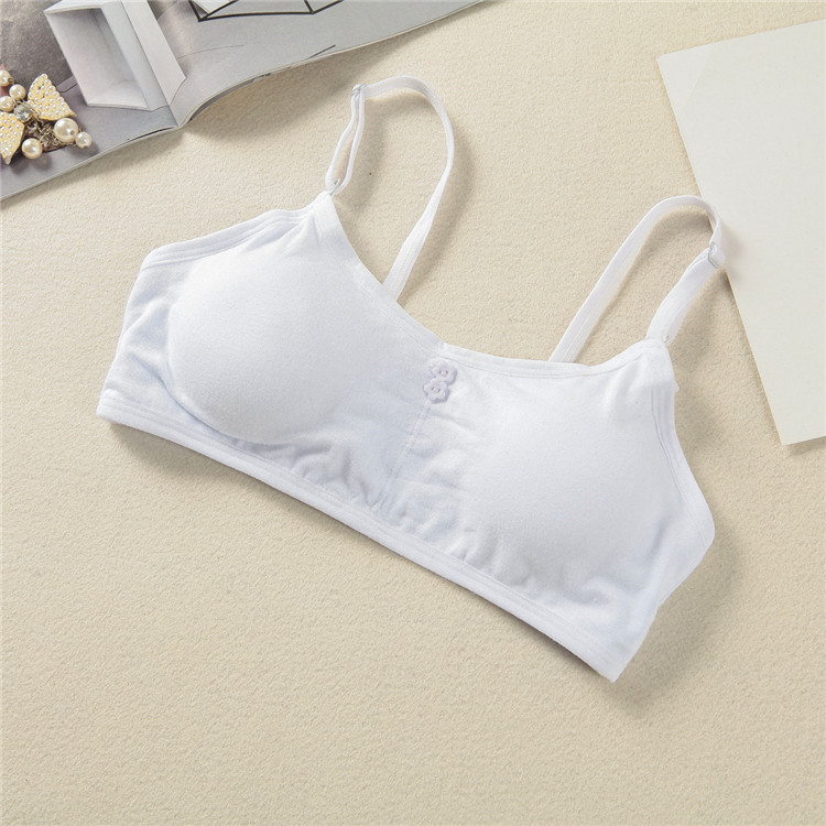 Mùa hè cô gái áo ngực cotton học sinh trung học cơ sở thời kỳ phát triển không có vòng thép đồ lót 16/17/18 tuổi quấn ngực ống hàng đầu áo lót k dây
