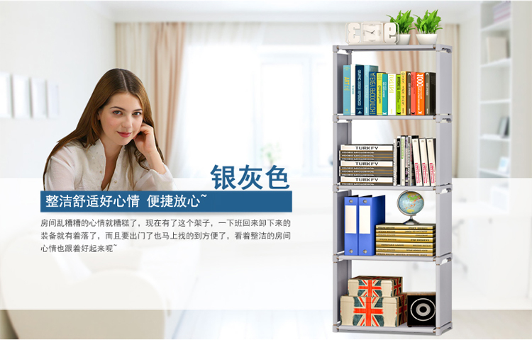 Kệ sách rộng năm và cao năm kệ Thời trang lắp ráp miễn phí kệ sách môi trường thực tế - Kệ kệ sách treo tường