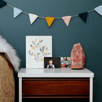 Nordic stars stacked felt pennant hanging flag pull flower Nordic home decoration Holiday home accessories