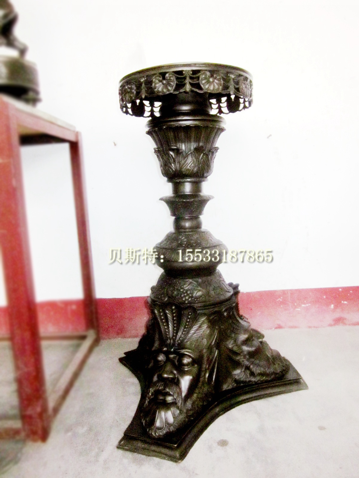 Table Bench Desk Case) Furnishing Home Decoration-like room Old Gilded Base Bell Base Decoration) Home Soft