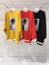 Spell out the perfect 2020 autumn and winter maternity long-sleeved sweater casual loose fashion beauty picture sweater 80C16567