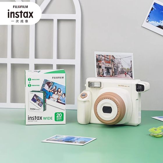 Fuji 인스턴트 와이드 포맷 카메라 인화지 instax300/LinkWIDE 필름 5인치 너비 흰색 가장자리