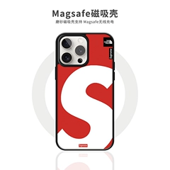 Supreme case — Supreme X TNF Matte MagSafe Plus/Pro/Max – iPhone 16, iPhone 15, iPhone 14, iPhone 13, iPhone 12 Phone Case: Trendy Fashionable