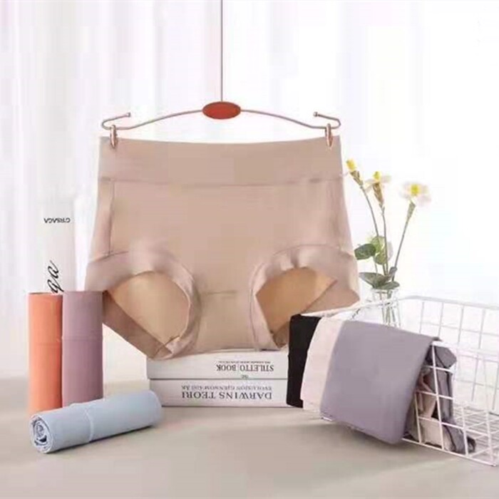 Ancient courtesans 34521 mid waist No marks pure color comfort Modale woman bag hip underpants large size Breathable Collection of Belly Triangle Pants