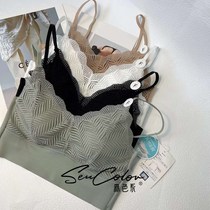 Maple Euphine 5092 Ice Silk Beauty Back Lingerie Lace Splicing Coalesch Bra No Steel Ring Smear 2021 Burst Bra