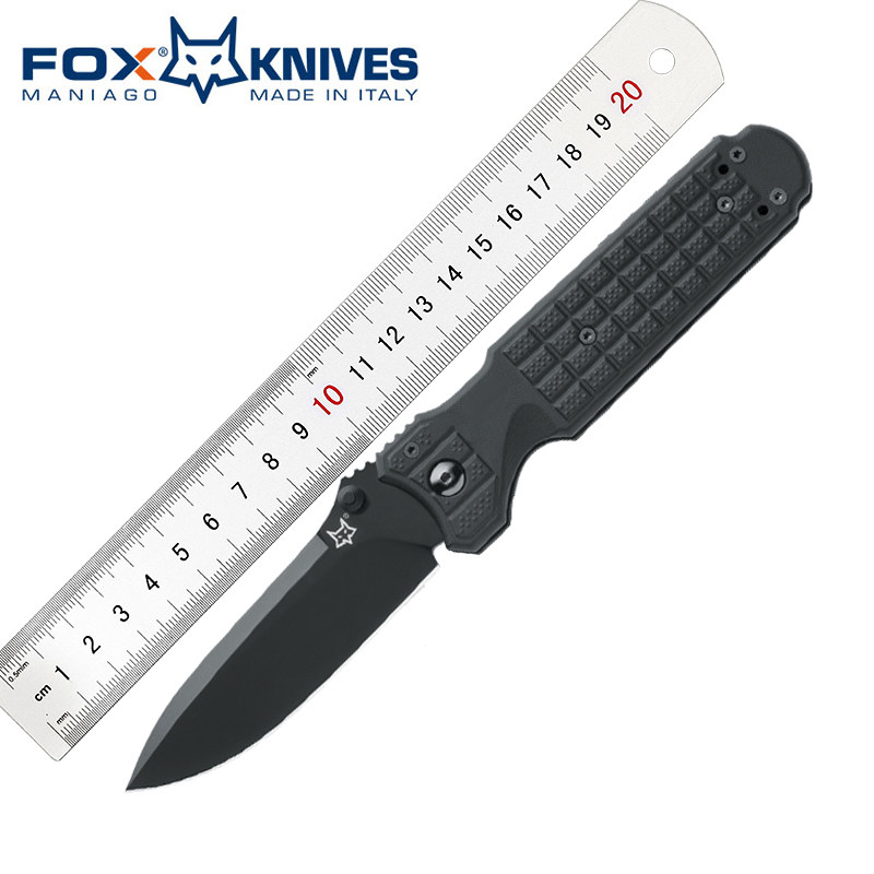 Italian Imported Fox 446B Ultimate Warrior Outdoor M390 Tactical Little Tool EDC Folding Knife