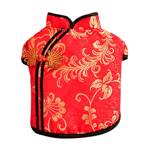 Puppy Dog Tangfu Новая год плюшевая одежда падает и зимний бар бар бар бар барь