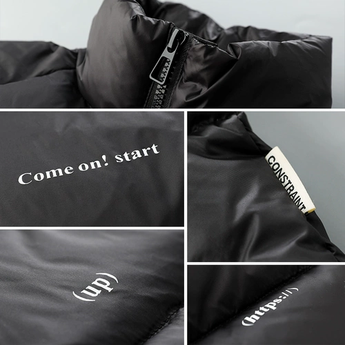 Демисезонный утепленный пуховик, мужская бархатная куртка, оверсайз, утиный пух