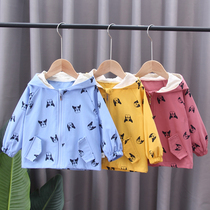 Boys coat Spring and Autumn Gas Tide 2020 new babys shirt and hat clothes babys autumn clothes