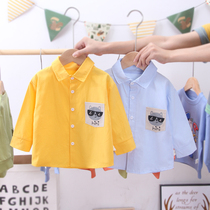 Childrens clothes 2022 new thin coat babys long sleeve tops childrens shirt Spring and Autumn Cotton Han edition