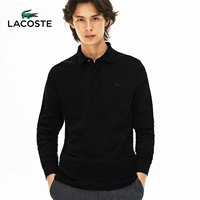 LACOSTE Quần áo cá sấu nam Pháp 19 mùa thu và mùa đông mới màu rắn thẳng thoải mái áo polo dài tay | PH2481M2 - Polo áo phông polo nam