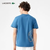 Lacoste French Crocodile мужская одежда весенняя мода круглая шея для печати теннис с коротким