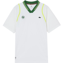 LACOSTE French crocodile mens V-neck comfortable breathable short-sleeved sweatshirt Polo shirt) DH6064