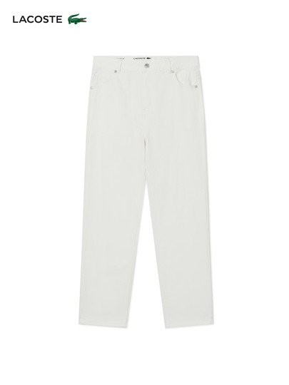 LACOSTE法国鳄鱼女装25春夏新款时尚百搭舒适休闲牛仔裤|HF2967
